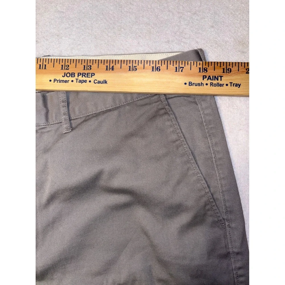 J Crew Flex Straight Fit Chino Pants Gray Mens W36 L30‎ Cotton Blend